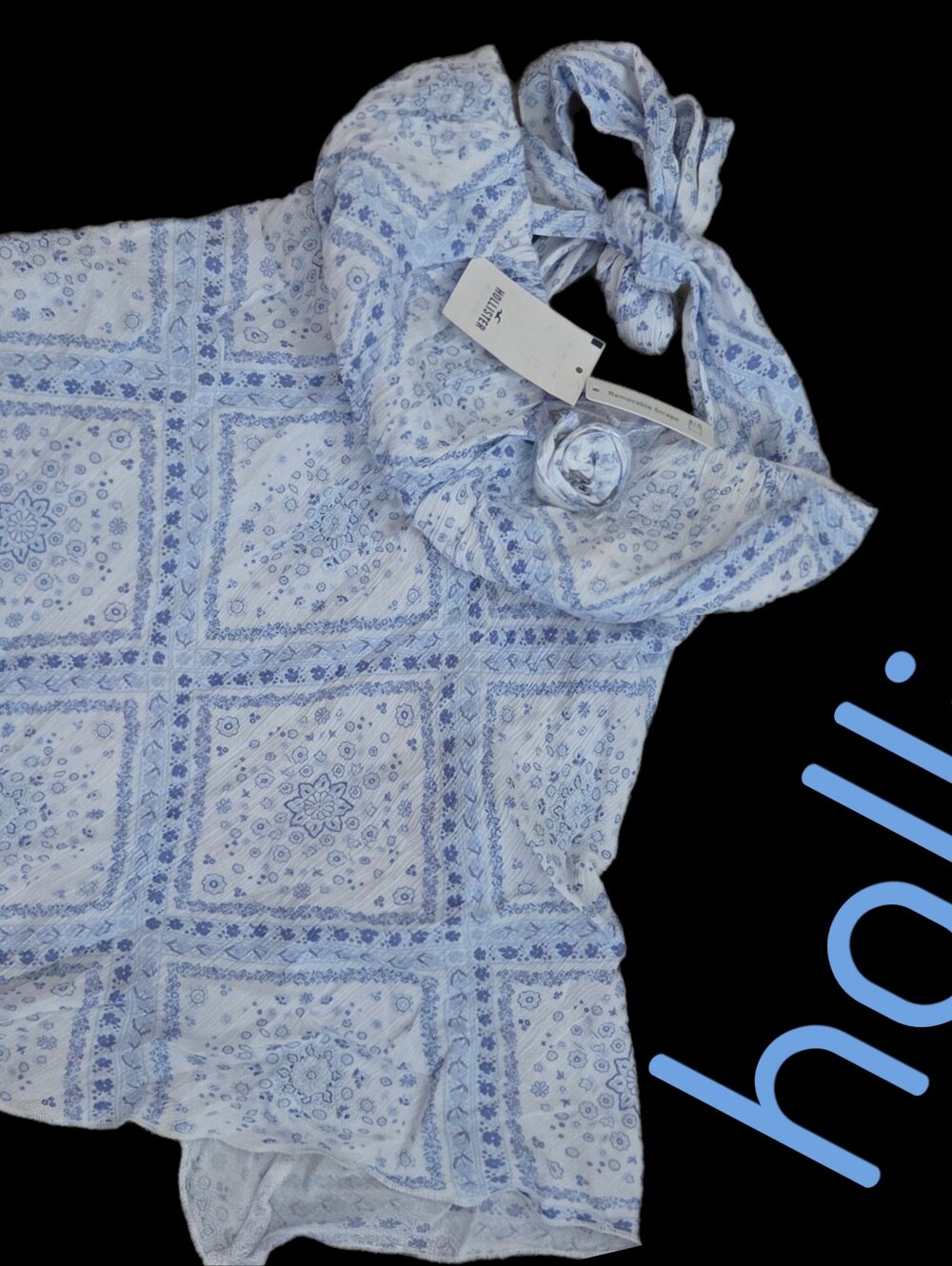 New Holister scarf pretty sleevless top cami women Small